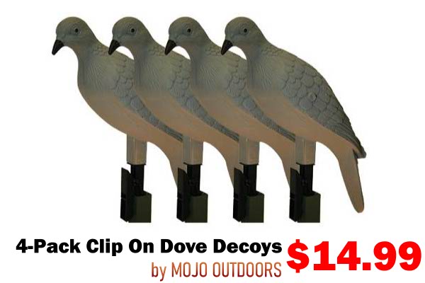 product image Mojo Outdoors Clip On Dove Decoy 4 pack 