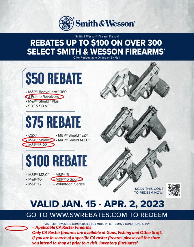 image February Smith & Wesson Rebates 2023